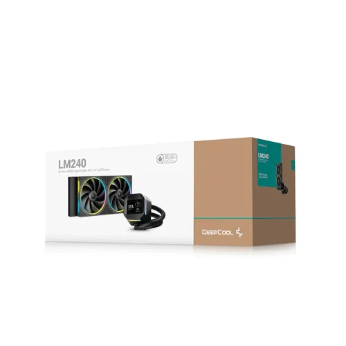 DeepCool LM240 240mm ARGB Liquid CPU Cooler With Display — image 4 of 4