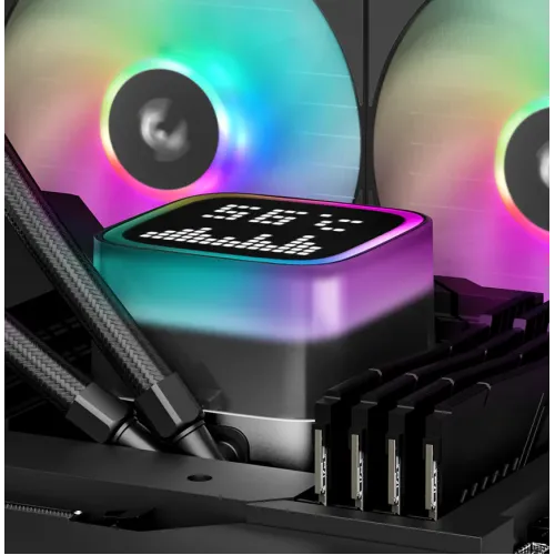 Deepcool LP240 240mm ARGB All-in-One Liquid CPU Cooler With Display — image 5 of 5