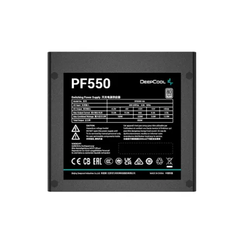 DeepCool PF550 80 PLUS Standard 550W Power Supply — image 3 of 4