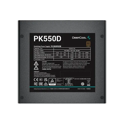 DeepCool PK550D 550 Watt 80 PLUS Bronze Power Supply — image 2 of 5