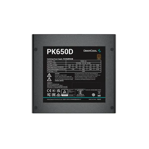 DeepCool PK650D 650 Watt 80 PLUS Bronze Power Supply — image 2 of 4