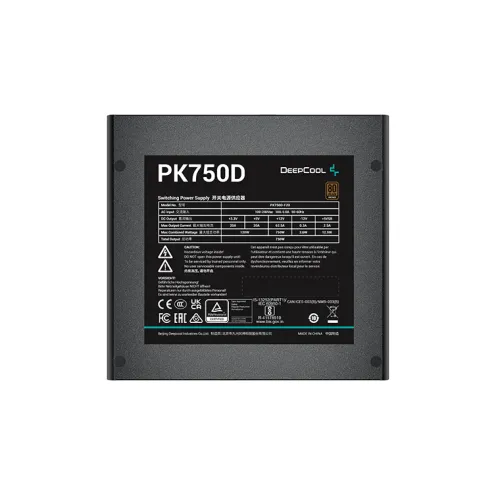 DeepCool PK750D 750 Watt 80 PLUS Bronze Power Supply — image 2 of 4