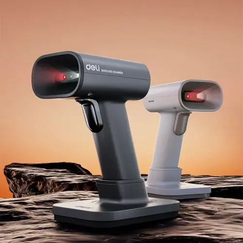 Deli ES228WB Handheld Wireless Barcode Scanner With Stand — image 2 of 5