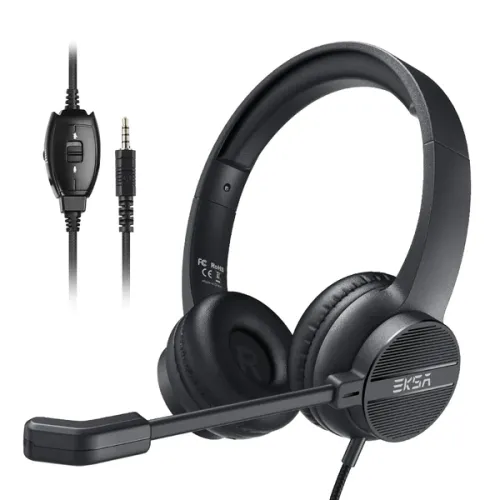 EKSA H12 3.5mm Wired Telecom Headset — image 3 of 4