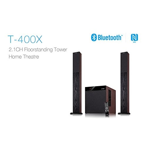 F&D T-400X Full Wooden 2.1 Tower Bluetooth Speaker — image 2 of 3