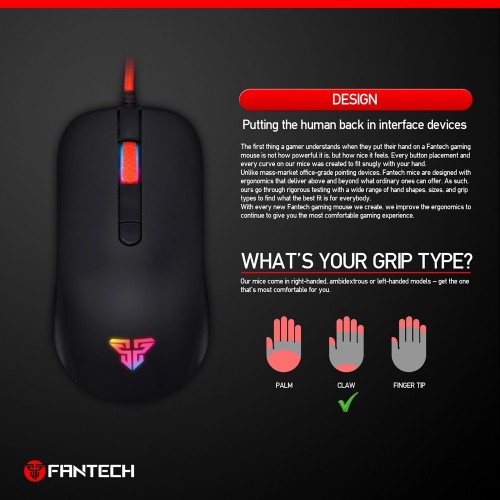 Fantech G10 Rhasta USB Gaming Mouse Black — image 2 of 4