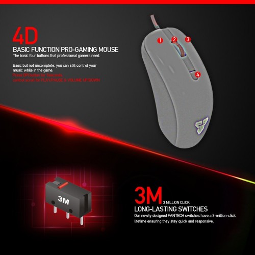 Fantech G10 Rhasta USB Gaming Mouse Black — image 4 of 4