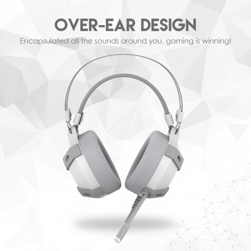 Fantech HG11 Captain 7.1 Surround Sound Space Edition RGB USB Gaming Headphone White — image 3 of 4