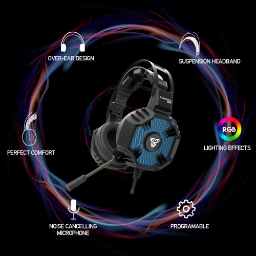 Fantech HG21 Hexagon USB 7:1 Gaming Headphone Black — image 2 of 4