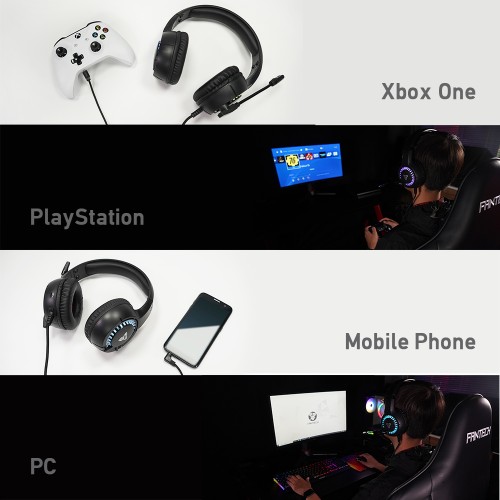 FANTECH HQ52s TONE+ RGB Gaming Headphone — image 4 of 4