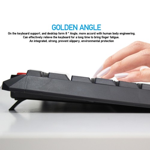 Fantech K210 Silent Multimedia USB Office Use Keyboard Black — image 4 of 4