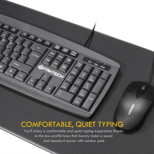Fantech KM100 USB Keyboard Mouse Combo Black — image 2 of 4