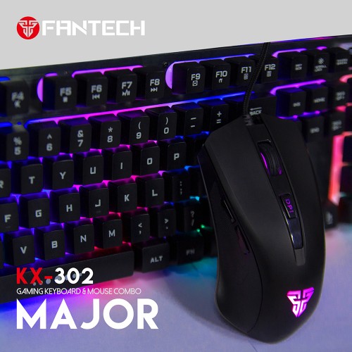 Fantech KX302 Major USB Gaming Keyboard Mouse Combo Black — image 2 of 4
