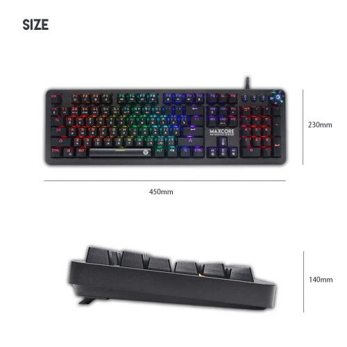Fantech MK852 Max Core Mechanical USB Gaming Keyboard Black — image 5 of 5