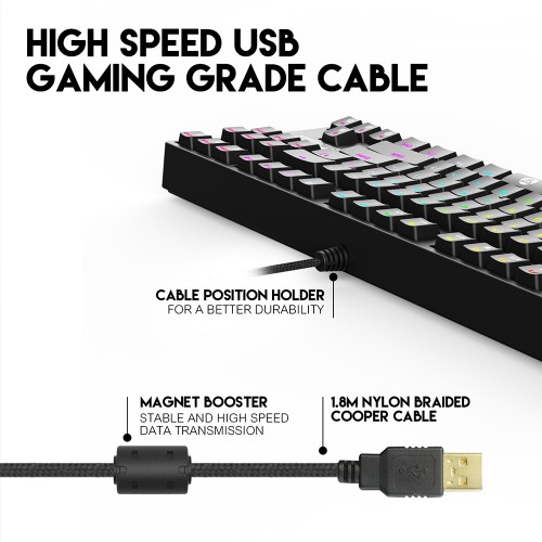 Fantech MK872 Optilite Tournament Edition RGB Mechanical Keyboard — image 3 of 3