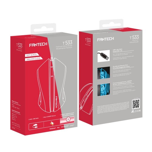Fantech T533 Wired Premium Office Mouse — image 2 of 2