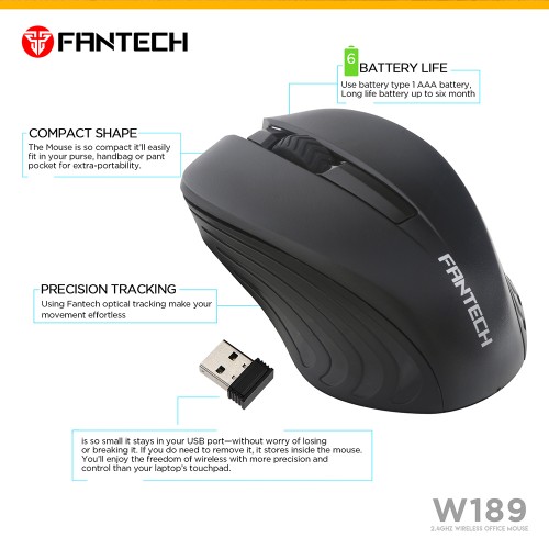 Fantech W189 Wireless Mouse — image 2 of 4