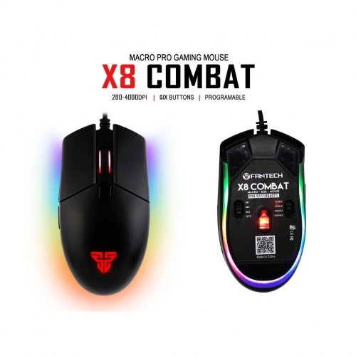 Fantech X8 Combat Macro RGB Gaming Mouse — image 2 of 3