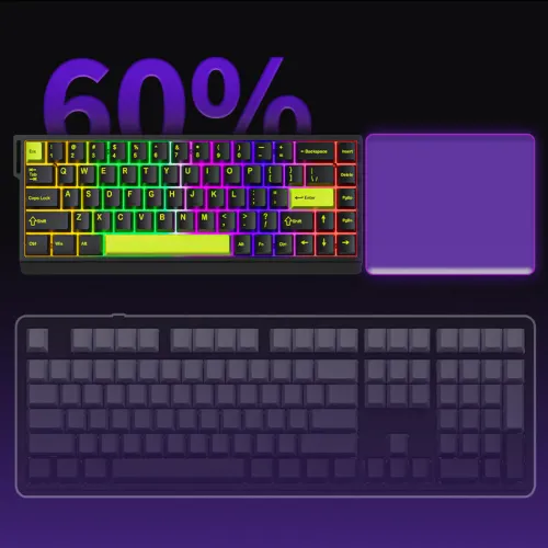 Furycube M68HE RGB Hot-Swappable Mechanical Keyboard — image 3 of 4