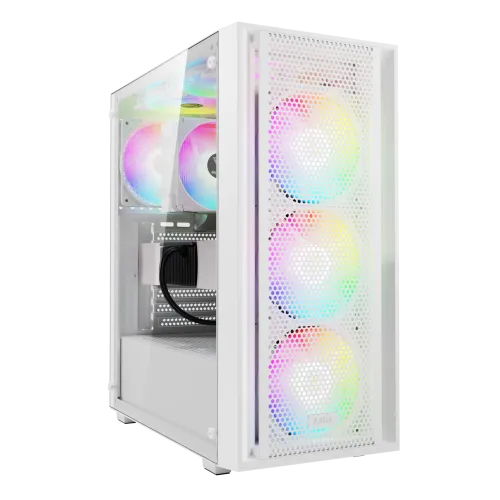 Gamdias AURA GC2 ELITE WH Perforated RGB Mid-Tower Casing — image 2 of 5