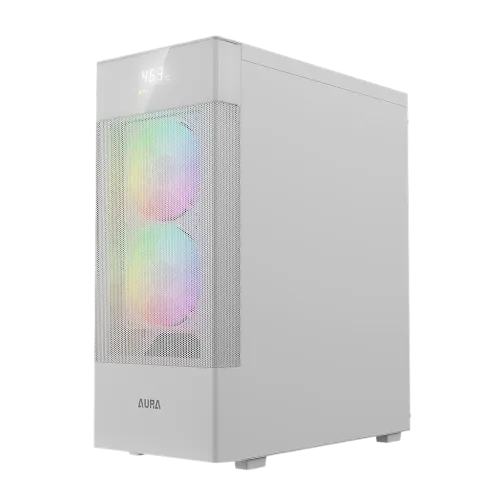 Gamdias AURA GC5 ELITE WH ARGB ATX Mid-Tower Gaming Casing With Digital Display — image 6 of 6