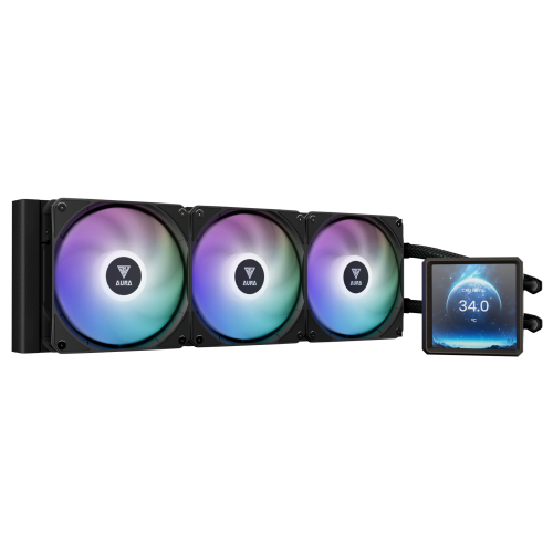 Gamdias AURA GL360 LCD ARGB All-in-One Liquid CPU Cooler With Display