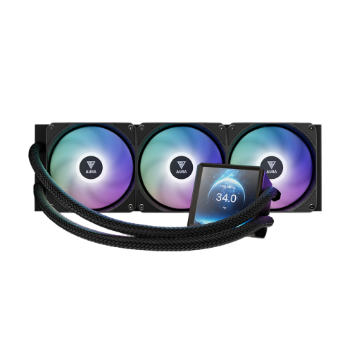 Gamdias AURA GL360 LCD ARGB All-in-One Liquid CPU Cooler With Display — image 2 of 6