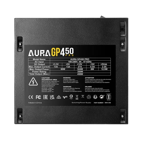 Gamdias AURA GP450 PRO 450W Power Supply Black — image 5 of 5