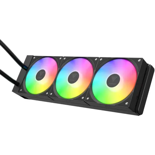 Gamdias CHIONE E4-360 V2 360mm ARGB AIO Liquid CPU Cooler With Display — image 3 of 6