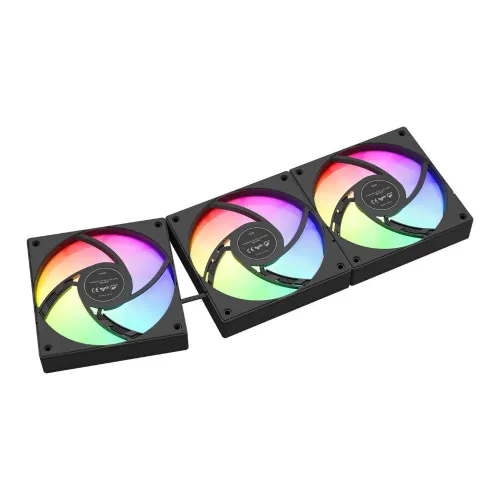 Gamdias CHIONE E4-360 V2 360mm ARGB AIO Liquid CPU Cooler With Display — image 5 of 6