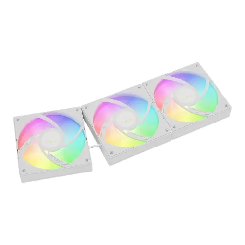 Gamdias CHIONE E4-360 V2 WH 360mm ARGB AIO Liquid CPU Cooler With Display — image 5 of 6