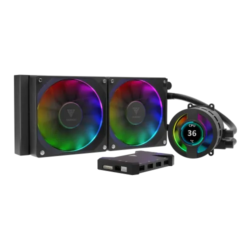 Gamdias CHIONE P3-240U ARGB 240mm AIO Liquid CPU Cooler — image 2 of 3