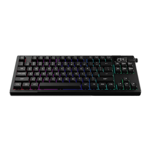 Gamdias HERMES M7 HYBRID RGB Red Switch Tri-Mode Mechanical Keyboard With Display — image 2 of 4