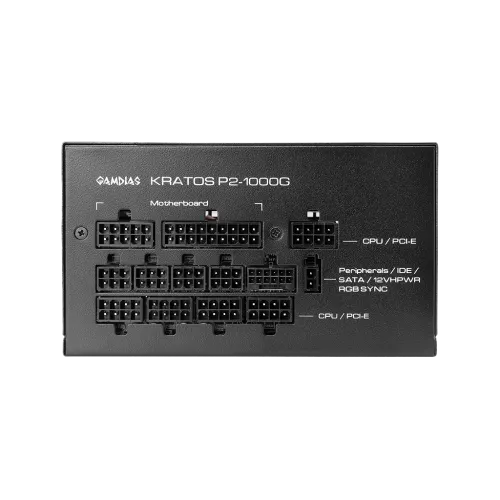 Gamdias KRATOS P2-1000G 1000W 80 Plus Gold ATX 3.0 Power Supply — image 3 of 5
