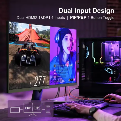 GEESUU BlazeWheel MG270L2Q 27" 200Hz 2K QHD IPS Gaming Monitor — image 2 of 6