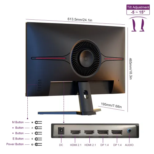 GEESUU BlazeWheel MG270L2Q 27" 200Hz 2K QHD IPS Gaming Monitor — image 6 of 6