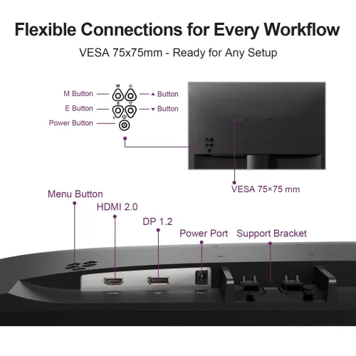 GEESUU CloudWing M238L1F 23.8" 100Hz FHD VA Monitor — image 5 of 6