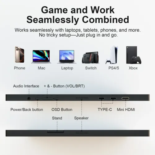 GEESUU LiuHe M156L1F 15.6" FHD IPS Portable Monitor — image 5 of 6