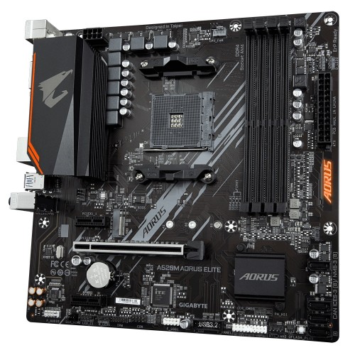 Gigabyte A520M Aorus Elite AMD AM4 ATX Gaming Motherboard — image 3 of 4