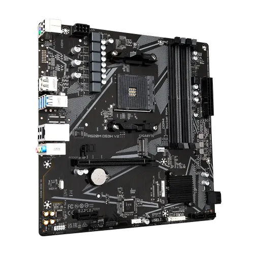 Gigabyte A520M DS3H V2 Micro-ATX DDR4 AMD AM4 Motherboard — image 3 of 5