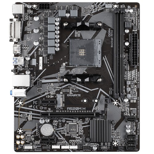 GIGABYTE A520M H AM4 Micro ATX Motherboard — image 2 of 4