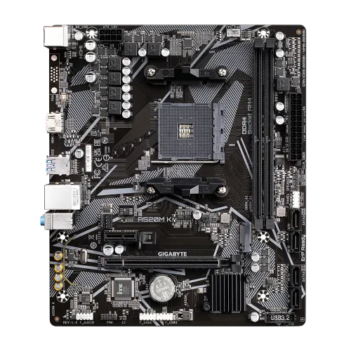 GIGABYTE A520M K AM4 Micro ATX Motherboard — image 2 of 4