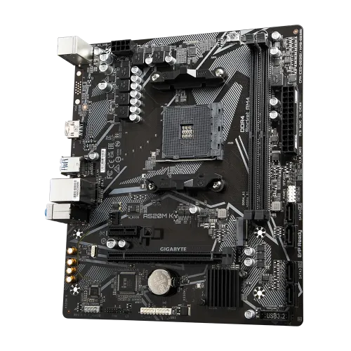 GIGABYTE A520M K AM4 Micro ATX Motherboard — image 3 of 4