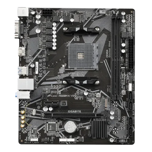 GIGABYTE A520M K V2 AM4 Micro ATX Motherboard — image 2 of 4