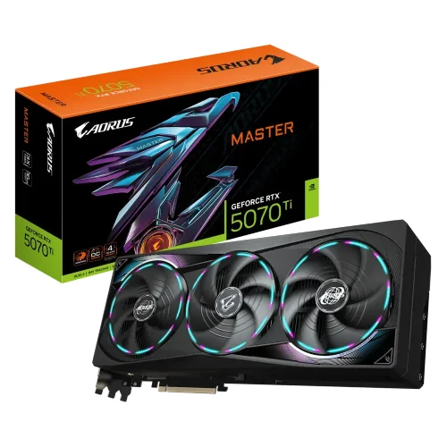 Gigabyte AORUS GeForce RTX 5070 Ti MASTER 16G GDDR7 Graphics Card