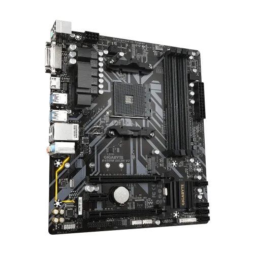 Gigabyte B450M DS3H V2 AMD AM4 Micro ATX Motherboard — image 3 of 5