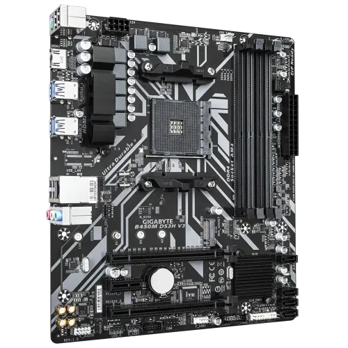 Gigabyte B450M DS3H V3 AMD AM4 Micro ATX Motherboard — image 2 of 3