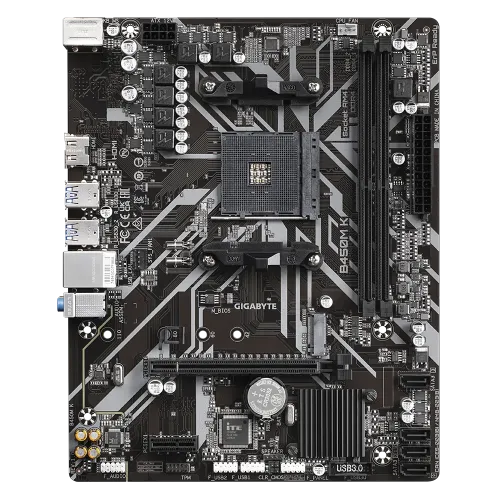 GIGABYTE B450M K AMD AM4 Micro ATX Motherboard — image 2 of 4
