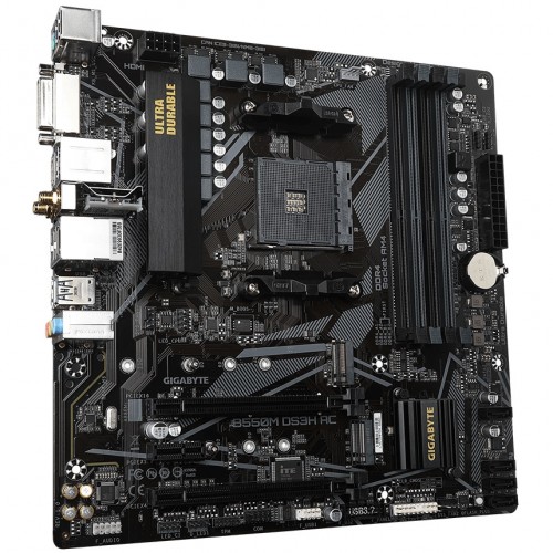 GIGABYTE B550M DS3H AC Micro ATX AMD Motherboard — image 2 of 4
