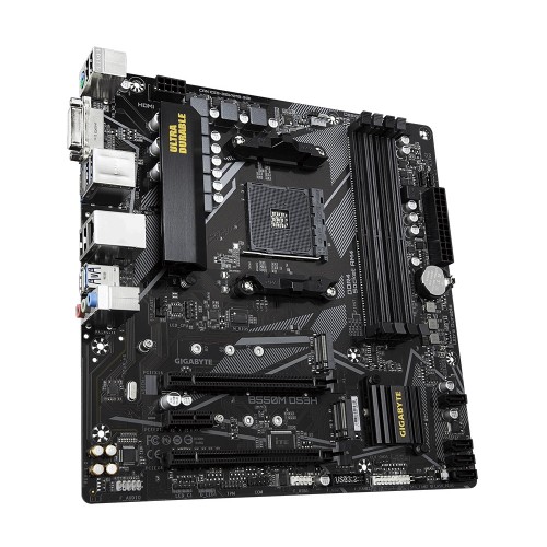 Gigabyte B550M DS3H AM4 AMD Micro ATX Motherboard — image 2 of 4